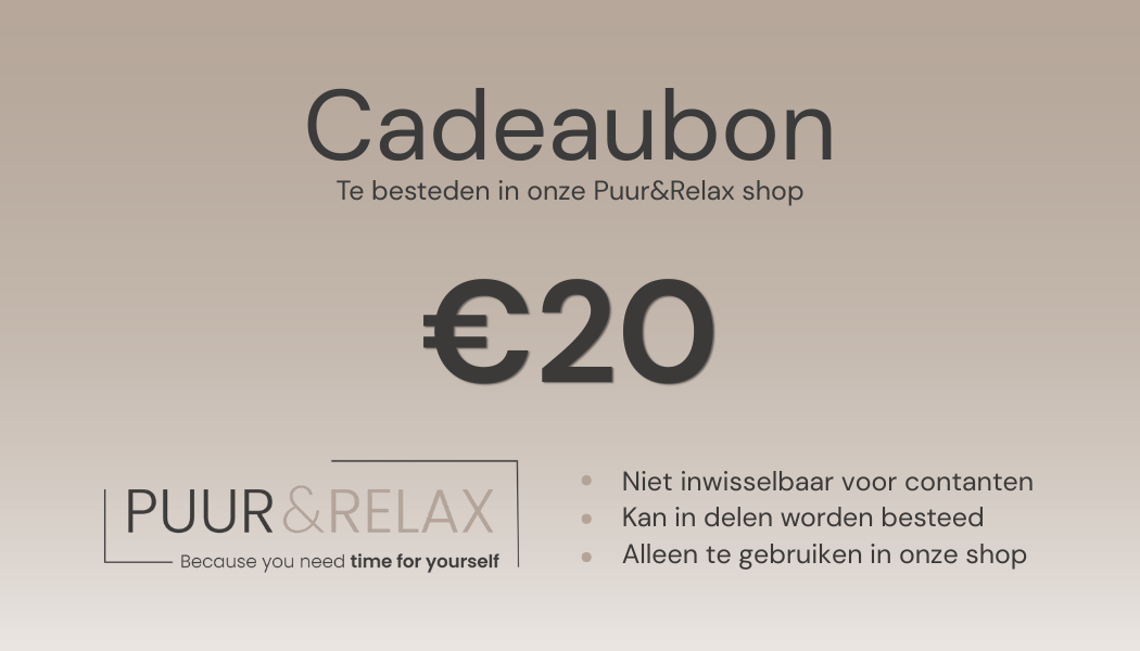 Puur & Relax cadeaubon (alleen webshop)